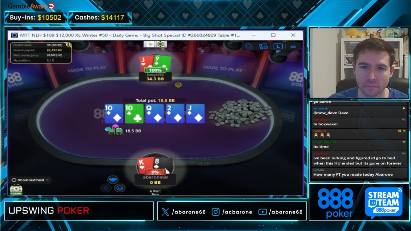 XL Winter - 888poker Stream Teamer Makes Another Final Table