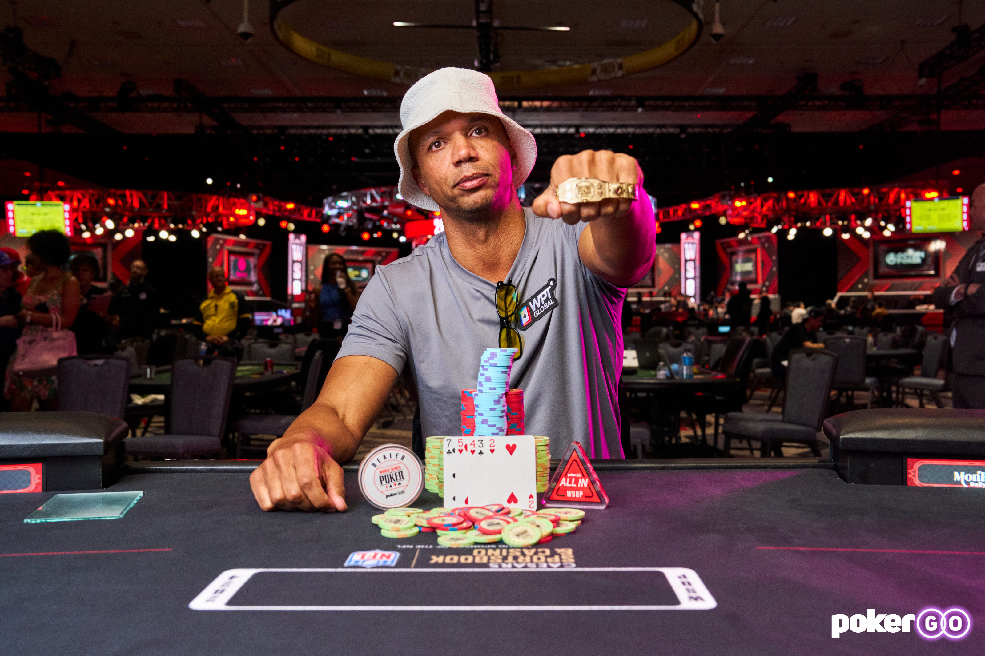 Courtesy of PokerGO - WSOP 2024 - Phil Ivey 11th Bracelet WIN