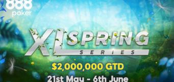 888poker’s XL Spring Is Back with Massive $2 Million in Tournament Guarantees!