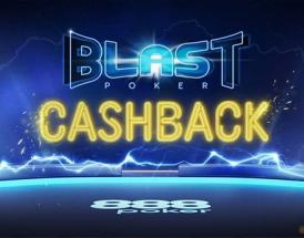 Cash in with BLAST Cashback Up to 50% of Fees at 888poker!